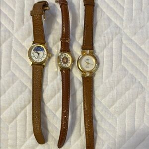 Elegant Brown Leather Strap Watch